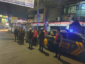 Koramil Batuceper dan Ciputat Perkuat Patroli Malam Bersama Warga