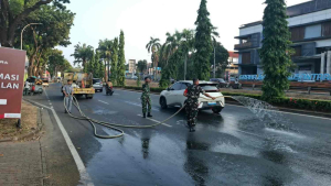 Kodim 0506 Tangerang Bergerak Tangani Dampak Debu Vulkanik Anak Krakatau