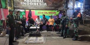 Koramil Pasar Rebo-Ciracas dan Komduk Patroli Jaga Kamtibmas