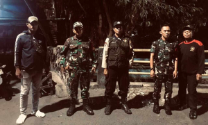 Koramil 01 Jatinegara dan Komduk Perkuat Kamtibmas Lewat Patroli Malam