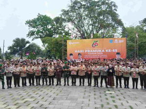 Hari Pramuka ke-65, Dandim 0506/Tgr Hadiri Upacara Kwarcab Tangsel