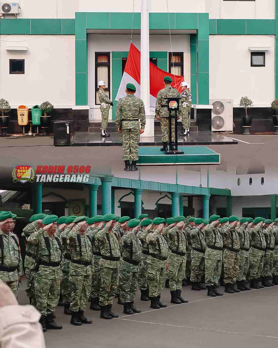 Kodim 0506/Tangerang Tekankan Disiplin Prajurit dalam Upacara Bendera