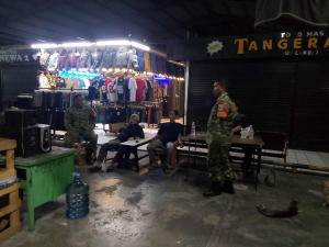 Patroli Malam Kodim 0506/Tgr Libatkan Warga, Remaja Diimbau Hindari Nongkrong Larut