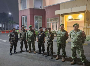 Babinsa, Komduk, dan Linmas Patroli Malam Jaga Keamanan Tangerang